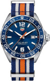  Shop Authentic Tag Heuer Formula 1 Quartz Blue Dial Two Tone NATO Strap Watch for Men - WAZ1010.FC8196 - Luxxuri
