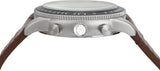  Shop Authentic Fossil Sport Tourer Chronograph White Dial Brown Leather Strap Watch for Men - FS6042 - Luxxuri
