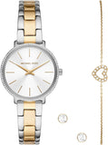 Shop Authentic Michael Kors Pyper Quartz Silver Dial Two Tone Steel Strap Watch For Women - MK1041 - Luxxuri