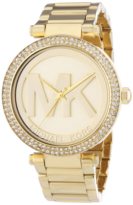  Shop Authentic Michael Kors Parker Diamonds Gold Dial Gold Steel Strap Watch for Women - MK5784 - Luxxuri
