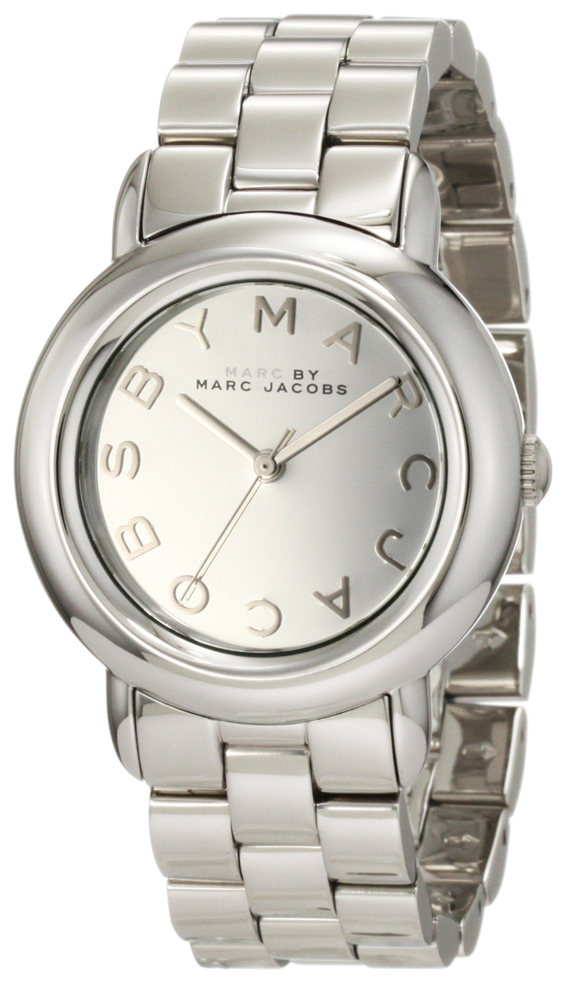  Shop Authentic Marc Jacobs Marc Silver Dial Silver Steel Strap Watch for Women - MBM3173 - Luxxuri