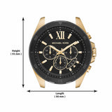  Shop Authentic Michael Kors Brecken Chronograph Black Dial Gold Steel Strap Watch For Men - MK8848 - Luxxuri