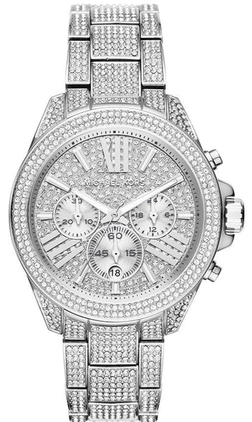  Shop Authentic Michael Kors Wren Chronograph Crystals Silver Dial Silver Steel Strap Watch For Women - MK6317 - Luxxuri