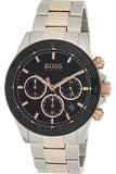  Shop Authentic Hugo Boss Here Chronograph Black Dial Two Tone Steel Strap Watch for Men - 1513757 - Luxxuri