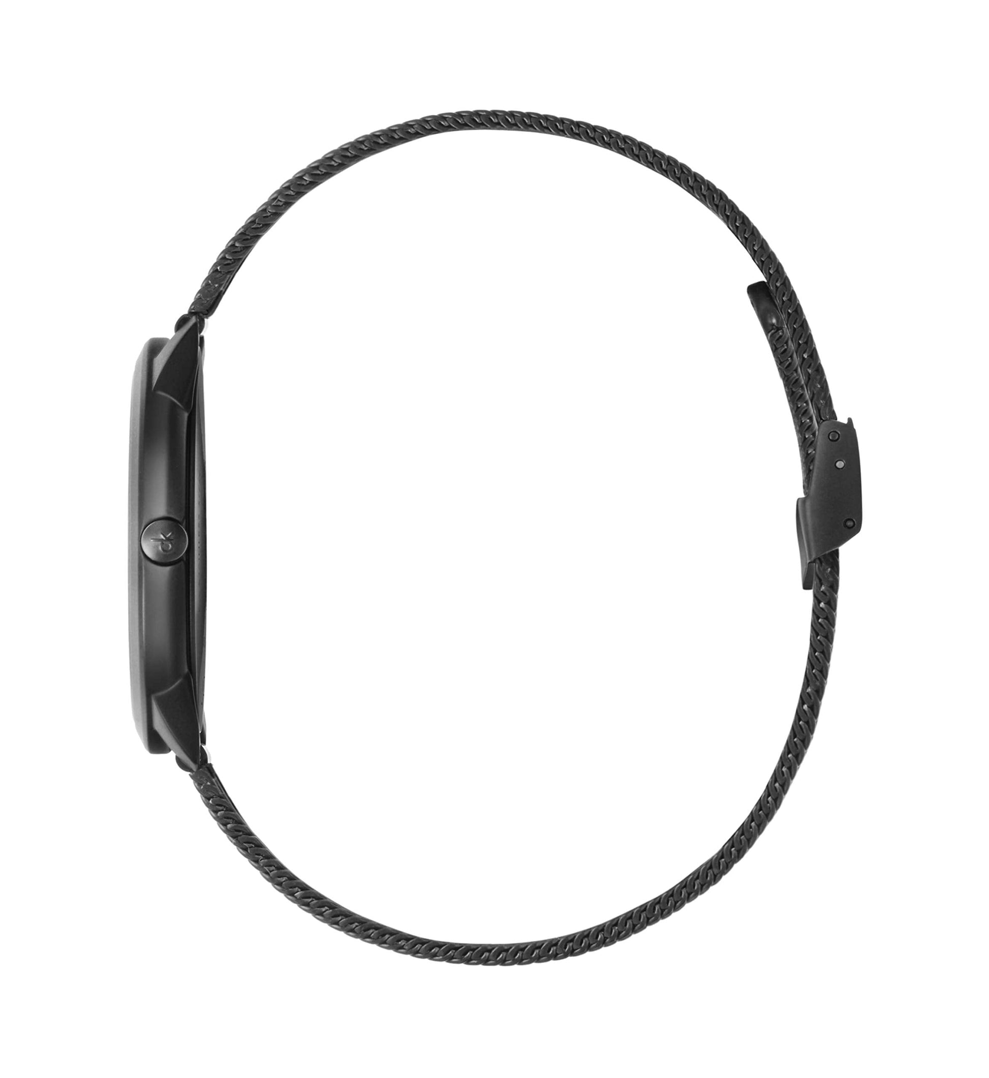  Shop Authentic Calvin Klein Minimal Black Dial Black Mesh Bracelet Watch for Men - K3M514B1 - Luxxuri