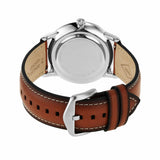  Shop Authentic Fossil Neutra Minimalist Moonphase Blue Dial Brown Leather Strap Watch for Men - FS5903 - Luxxuri