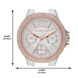  Shop Authentic Michael Kors Camille Multifunction White Dial Two Tone Steel Strap Watch For Women - MK6846 - Luxxuri