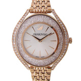  Shop Authentic Swarovski Crystalline Aura Silver Dial Rose Gold Steel Strap Watch for Women - 5519459 - Luxxuri