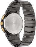 Versace Greca Icon Quartz Black Dial Black Steel Strap Watch For Men - VEZ900521