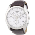  Shop Authentic Tissot Couturier Chronograph White Dial Brown Leather Strap Watch For Men - T035.617.16.031.00 - Luxxuri