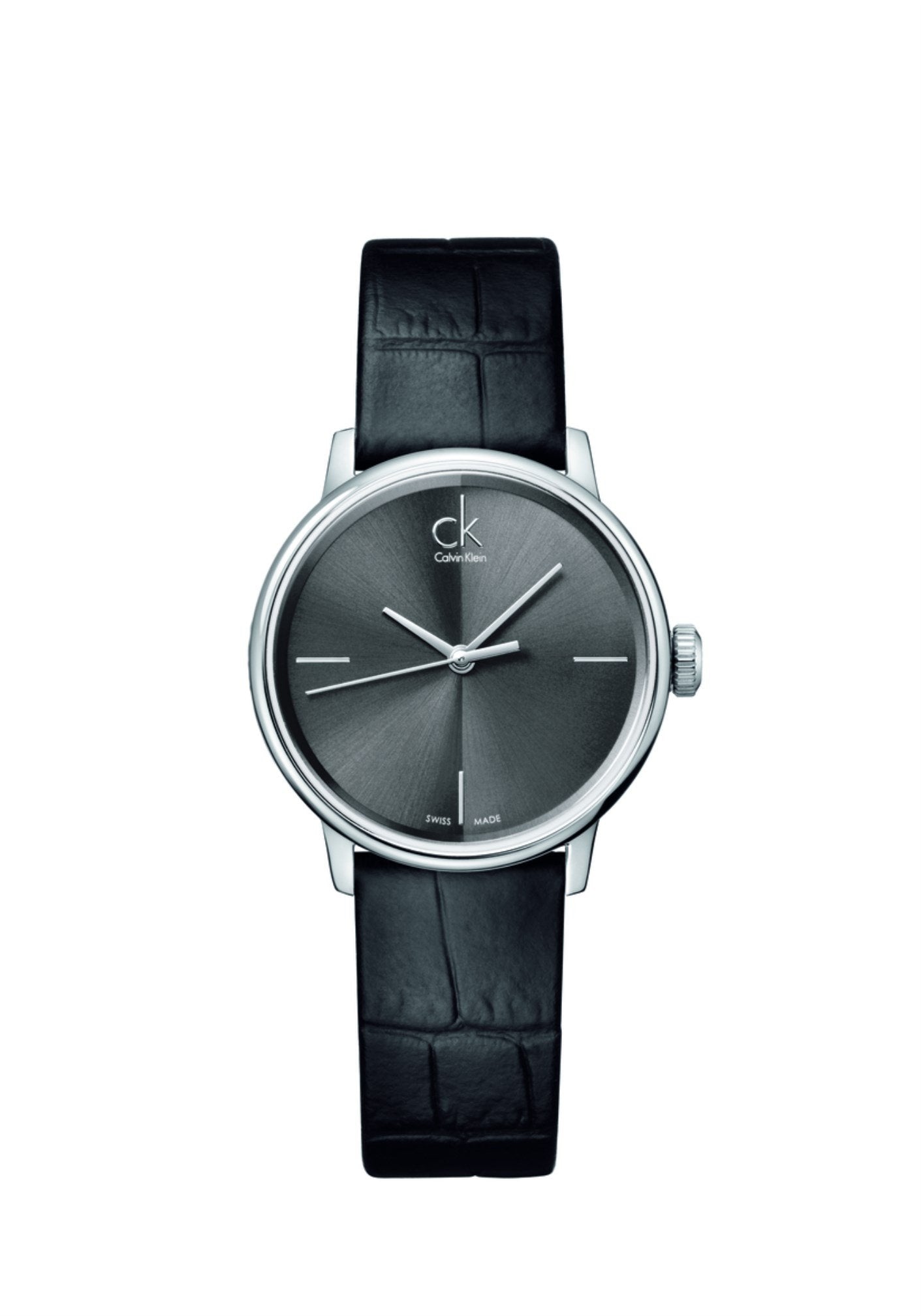  Shop Authentic Calvin Klein Accent Black Dial Black Leather Strap Watch for Women  - K2Y2Y1C3 - Luxxuri