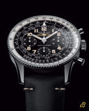  Shop Authentic Breitling Navitimer Ref. 806 1959 Re-Edition Black Dial Brown Leather Strap Watch for Men - AB0910371B1X1 - Luxxuri