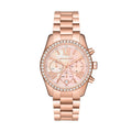  Shop Authentic Michael Kors Lexington Chronograph Rose Gold Dial Rose Gold Steel Strap Watch for Women - MK7242 - Luxxuri