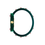  Shop Authentic Gucci Vintage Web Pink Mother of Pearl Dial Two Tone Plastic Strap Watch For Women - YA143525 - Luxxuri