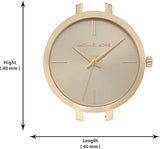  Shop Authentic Michael Kors Jaryn Quartz Gold Dial Two Tone Steel Strap Watch for Women - MK4341 - Luxxuri