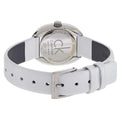  Shop Authentic Calvin Klein Incentive White Dial White Leather Strap Watch for Women - K3P231L6 - Luxxuri
