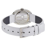  Shop Authentic Calvin Klein Incentive White Dial White Leather Strap Watch for Women - K3P231L6 - Luxxuri