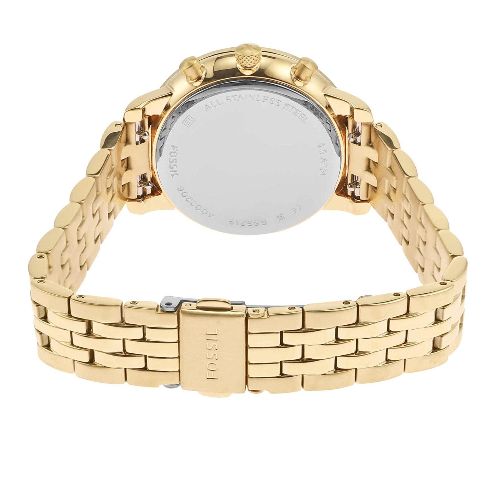  Shop Authentic Fossil Neutra Chronograph Gold Dial Gold Steel Strap Watch for Women - ES5219 - Luxxuri