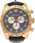  Shop Authentic Versace V-Ray Blue Chronograph Blue Dial Blue Leather Strap Watch for Men - VDB030014 - Luxxuri