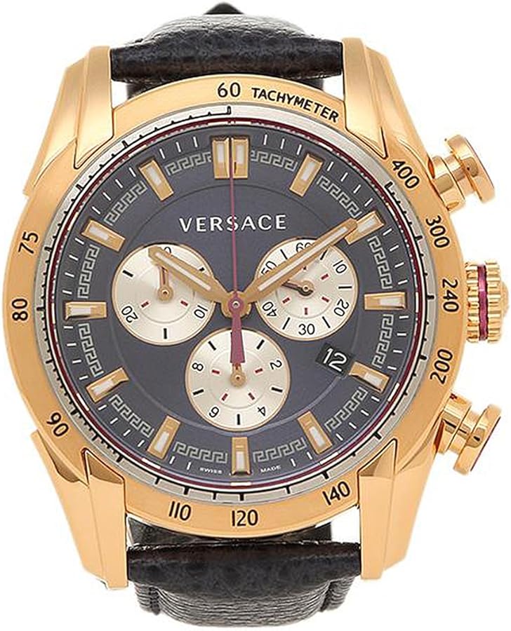  Shop Authentic Versace V-Ray Blue Chronograph Blue Dial Blue Leather Strap Watch for Men - VDB030014 - Luxxuri