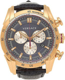  Shop Authentic Versace V-Ray Blue Chronograph Blue Dial Blue Leather Strap Watch for Men - VDB030014 - Luxxuri