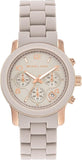  Shop Authentic Michael Kors Runway Chronograph Grey Dial Grey Silicone Strap Watch For Women - MK7386 - Luxxuri