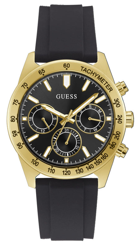 Shop Authentic Guess Sport Multifunctional Black Dial Black Rubber Strap Watch for Men - GW0332G2 - Luxxuri