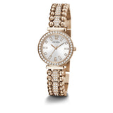  Shop Authentic Guess Gala Diamonds Silver Dial Gold Steel Strap Watch for Women - GW0401L3 - Luxxuri