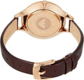  Shop Authentic Emporio Armani Aurora Mother of Pearl White Dial Brown Leather Strap Watch For Women - AR11057 - Luxxuri