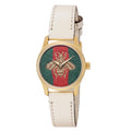  Shop Authentic Gucci G Timeless Quartz Red & Green Dial Beige Leather Strap Watch For Women - YA1265009 - Luxxuri