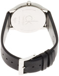  Shop Authentic Calvin Klein Minimalist White Dial Black Leather Strap Watch for Men - K3M211C6 - Luxxuri