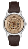  Shop Authentic Emporio Armani Luigi Meccanico Brown Dial Brown Leather Strap Watch For Men - AR1982 - Luxxuri