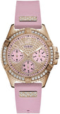  Shop Authentic Guess Frontier Diamonds Rose Gold Dial Pink Rubber Strap Watch For Women - W1160L5 - Luxxuri