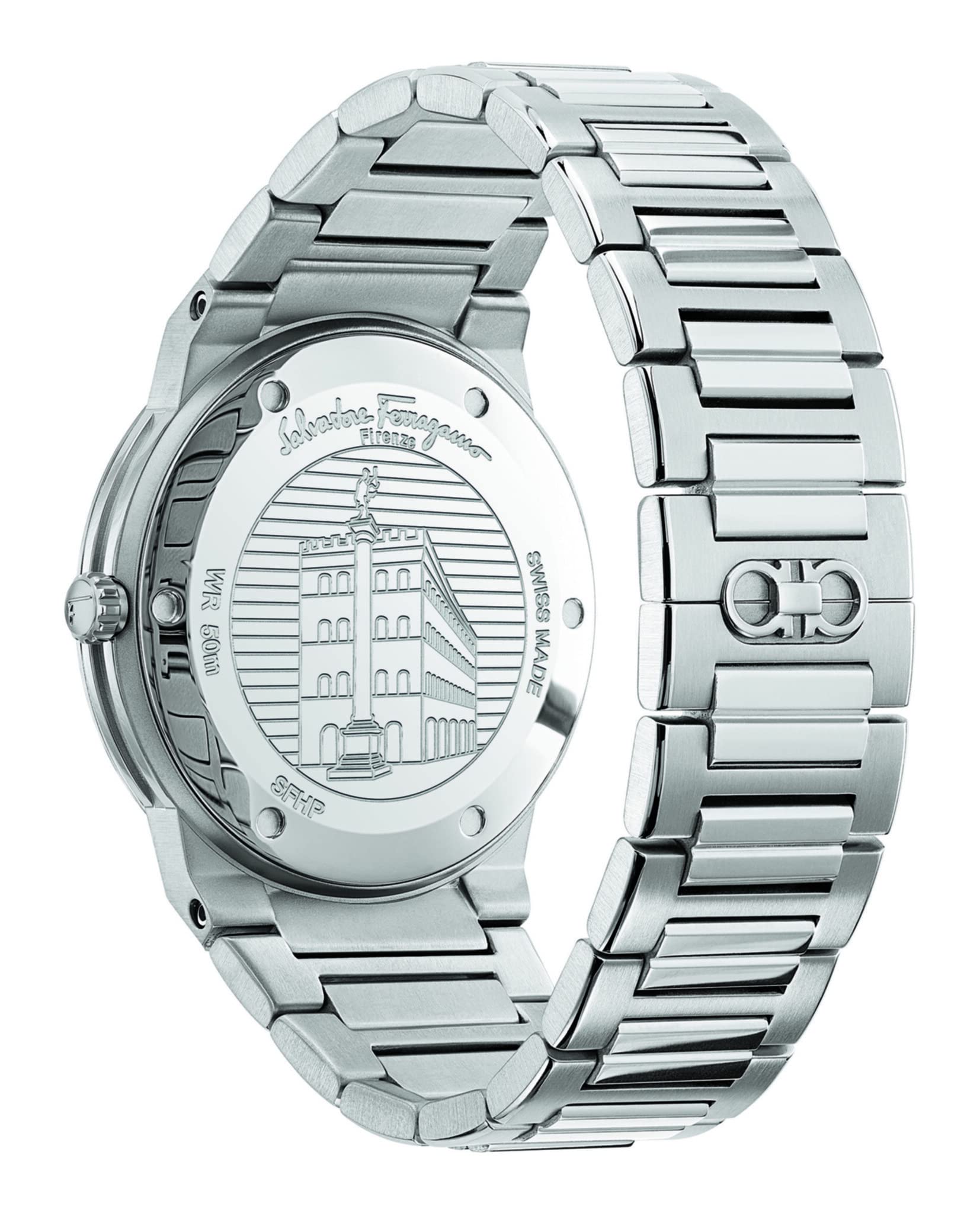  Shop Authentic Salvatore Ferragamo Sapphire Blue Dial Silver Steel Strap Watch for Men - SFHP006-20 - Luxxuri