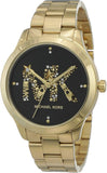  Shop Authentic Michael Kors Runway Quartz Black Dial Gold Steel Strap Watch For Women - MK6682 - Luxxuri