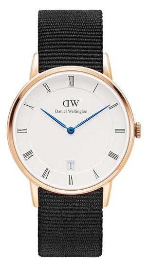  Shop Authentic Daniel Wellington Dapper Cornwall White Dial Black Nylon Strap Watch For Men - DW00100261 - Luxxuri