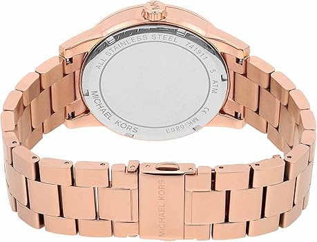  Shop Authentic Michael Kors Ritz Analog Crystals Silver Dial Rose Gold Steel Strap Watch for Women - MK6863 - Luxxuri