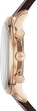  Shop Authentic Fossil Goodwin Chronograph White Dial Brown Leather Strap Watch for Men - FS5415 - Luxxuri