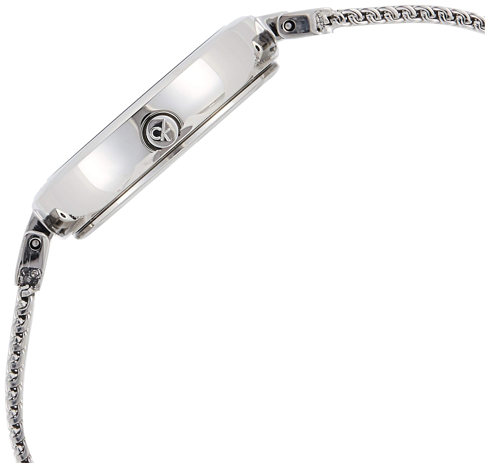  Shop Authentic Calvin Klein Authentic White Dial Silver Mesh Bracelet Watch for Women - K8G23126 - Luxxuri