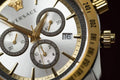  Shop Authentic Versace Classic Chronograph Quartz Silver Dial Two Tone Steel Strap Watch For Men - VEV700519 - Luxxuri