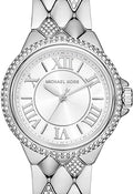  Shop Authentic Michael Kors Camille Pave Crystals Silver Dial Silver Steel Strap Watch for Women - MK4804 - Luxxuri