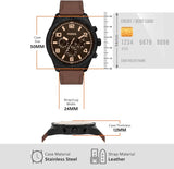  Shop Authentic Fossil Brox Multifunction Brown Dial Brown Leather Strap Watch for Men - BQ2802 - Luxxuri