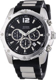  Shop Authentic Guess Intrepid Chronograph Black Dial Two Tone Steel Strap Watch for Men - W0167G1 - Luxxuri