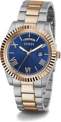  Shop Authentic Guess Quartz Blue Dial Two Tone Steel Strap Watch For Men - GW0265G12 - Luxxuri