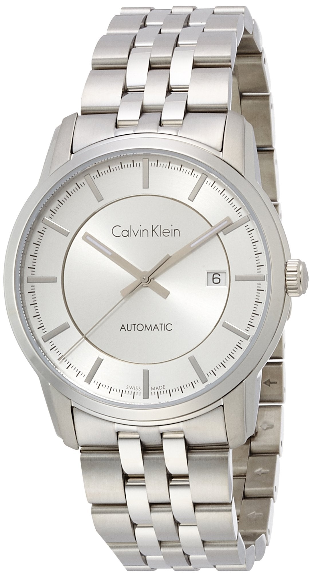  Shop Authentic Calvin Klein Infinity Automatic Silver Dial Silver Steel Strap Watch for Men - K5S34146 - Luxxuri