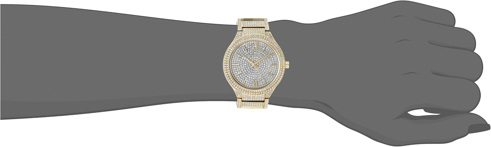 Shop Authentic Michael Kors Kerry Crystals Gold Dial Gold Steel Strap Watch For Women - MK3360 - Luxxuri