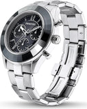  Shop Authentic Swarovski Octea Lux Sport Chronograph Black Dial Silver Steel Strap Watch for Women - 5610520 - Luxxuri