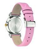  Shop Authentic Versace V-Motif Silver Dial Pink Leather Strap Watch for Women - VERE00118 - Luxxuri