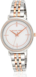  Shop Authentic Michael Kors Cinthia Mother of Pearl Dial Two Tone Steel Strap Watch For Women - MK3831 - Luxxuri