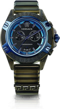  Shop Authentic Versace icon Active Chronograph Black Dial Black Silicone Strap Watch For Men - VEZ700622 - Luxxuri